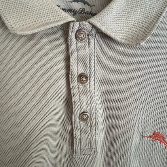 Tommy Bahama Cream/Light Khaki Men’s Performance Polo Shirt XL - Picture 6 of 12
